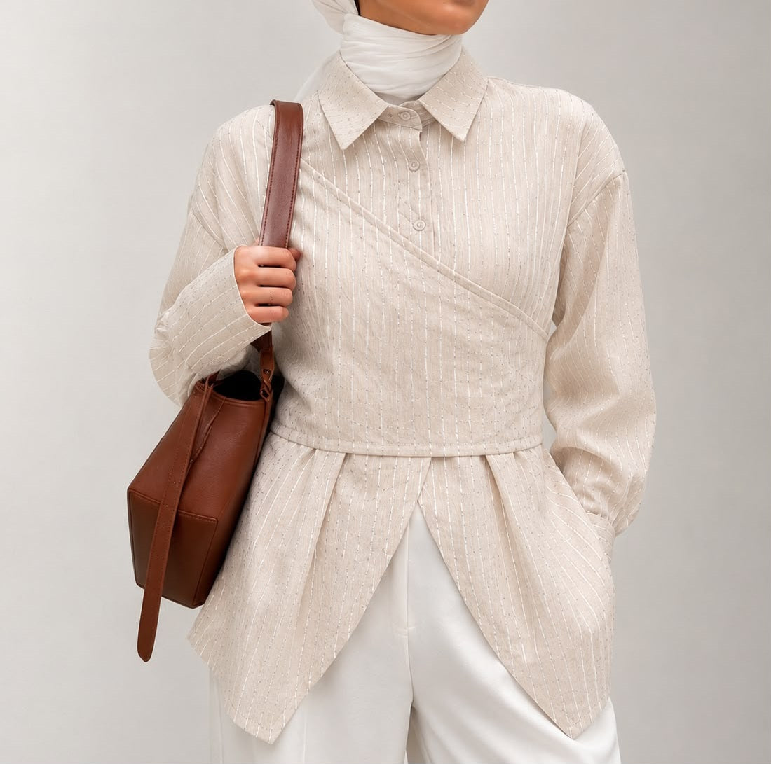 Wrapped blouse