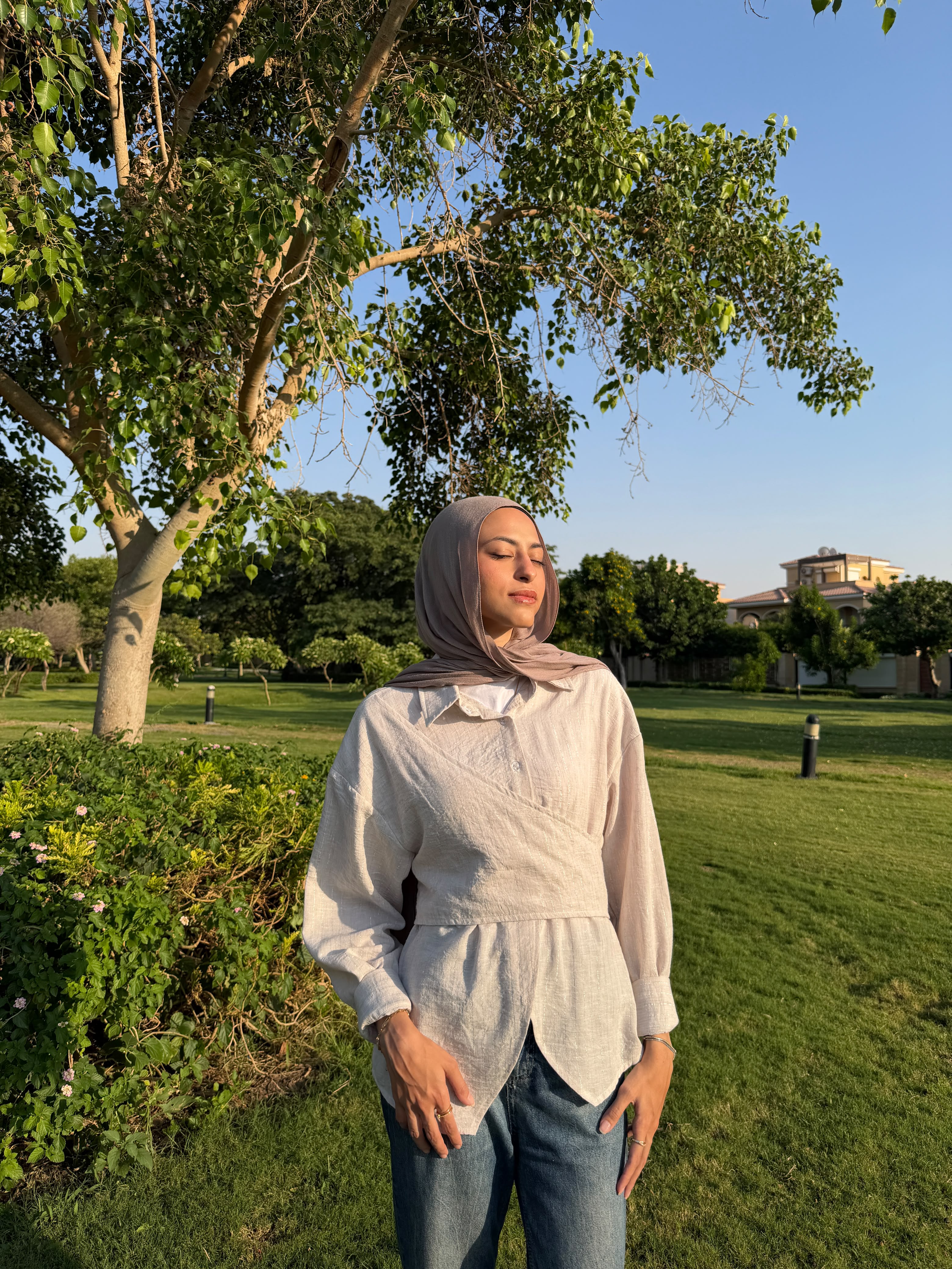 Wrapped blouse