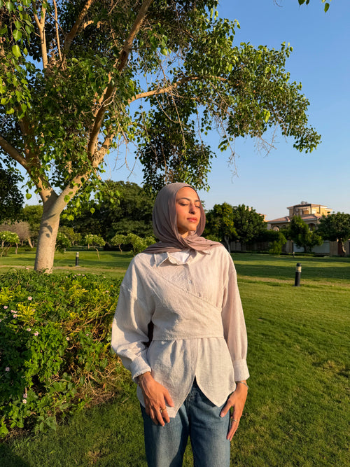 Wrapped blouse